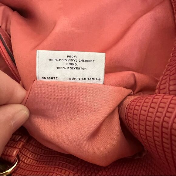 Liz Claiborne Purse Tote Pink Mauve Gold-tone Hardware 2 Handles - Picture 11 of 17